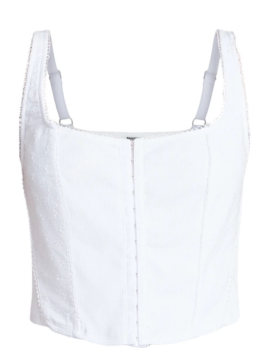 Madden NYC Eyelet Corset Top Size XS